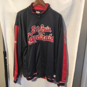 StLouis men XL grey and red athletic jacket
